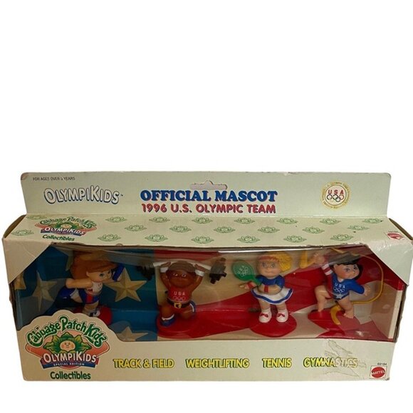 Cabbage Patch Kids Olympikids Special Edition 1996 Olympic Team Set of 4 SEALED - Picture 2 of 9